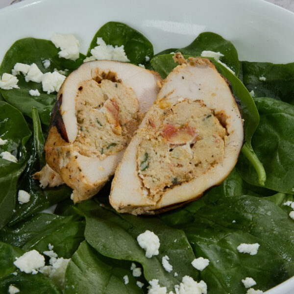 Stuffed Chicken Glacial Treasure Halal Feta Spinach